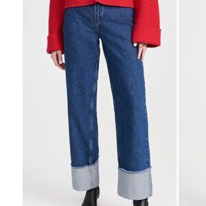 EUC! Aligne Soy Turn Up Straight Leg Jeans Waist 27